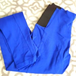 Vibrant Blue Dress-Ankle Pant